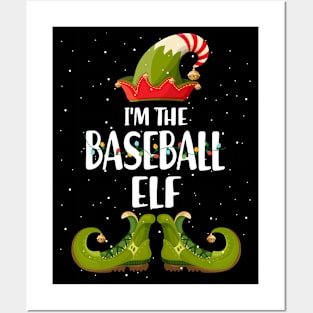 Im The Baseball Elf Matching Christmas Posters and Art